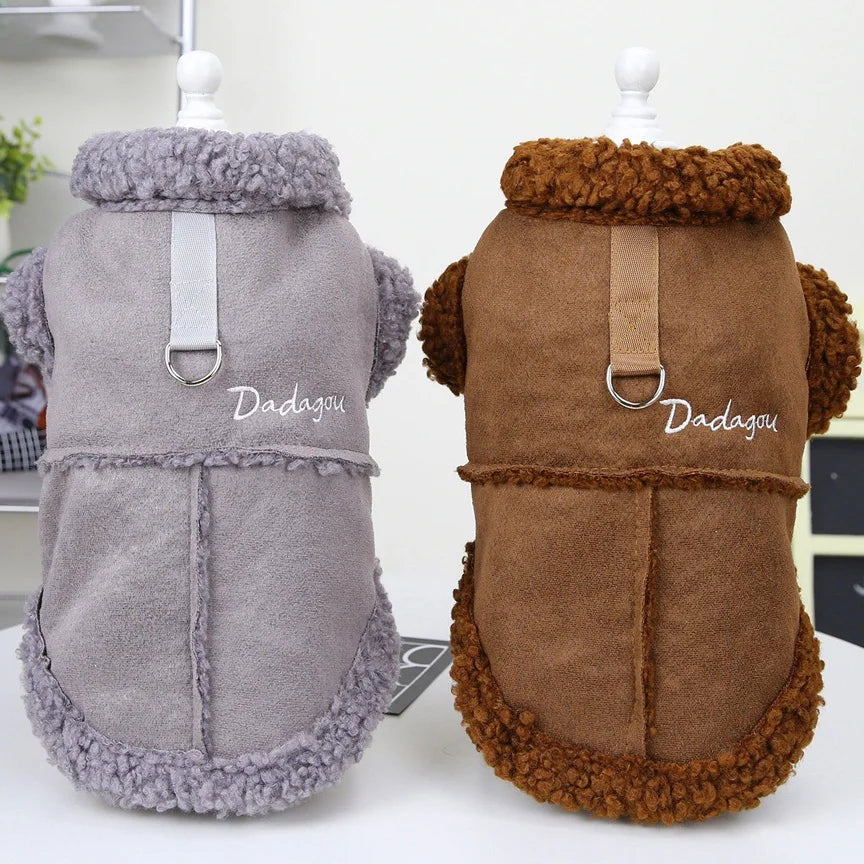 Dog winter coat, thick and warm material, for small and medium-sized dogs