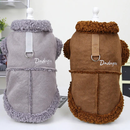 Dog winter coat, thick and warm material, for small and medium-sized dogs