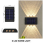 Solar-powered LED outdoor light, for the yard and garden, available in different variations