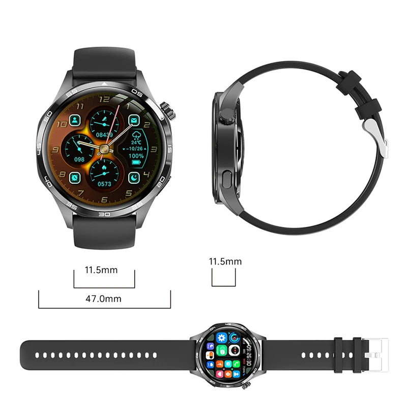 GT5 Pro GPS Smartwatch with AMOLED display, NFC payment function, health tracking
