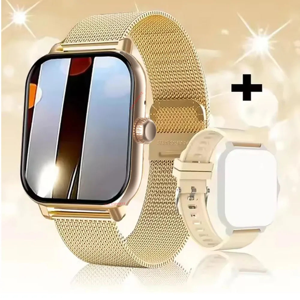 2025 Älykello 2.01" HD-näyttö – Puhelut, Viestit, Urheilutilat ja DIY-kellotaulut