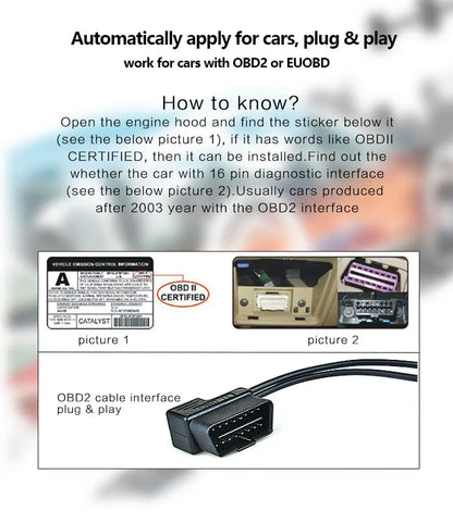 A8 5.5" OBD2 HUD Tulosnäyttö – LED-tuulilasiprojektori Nopeus, RPM ja Lämpötila