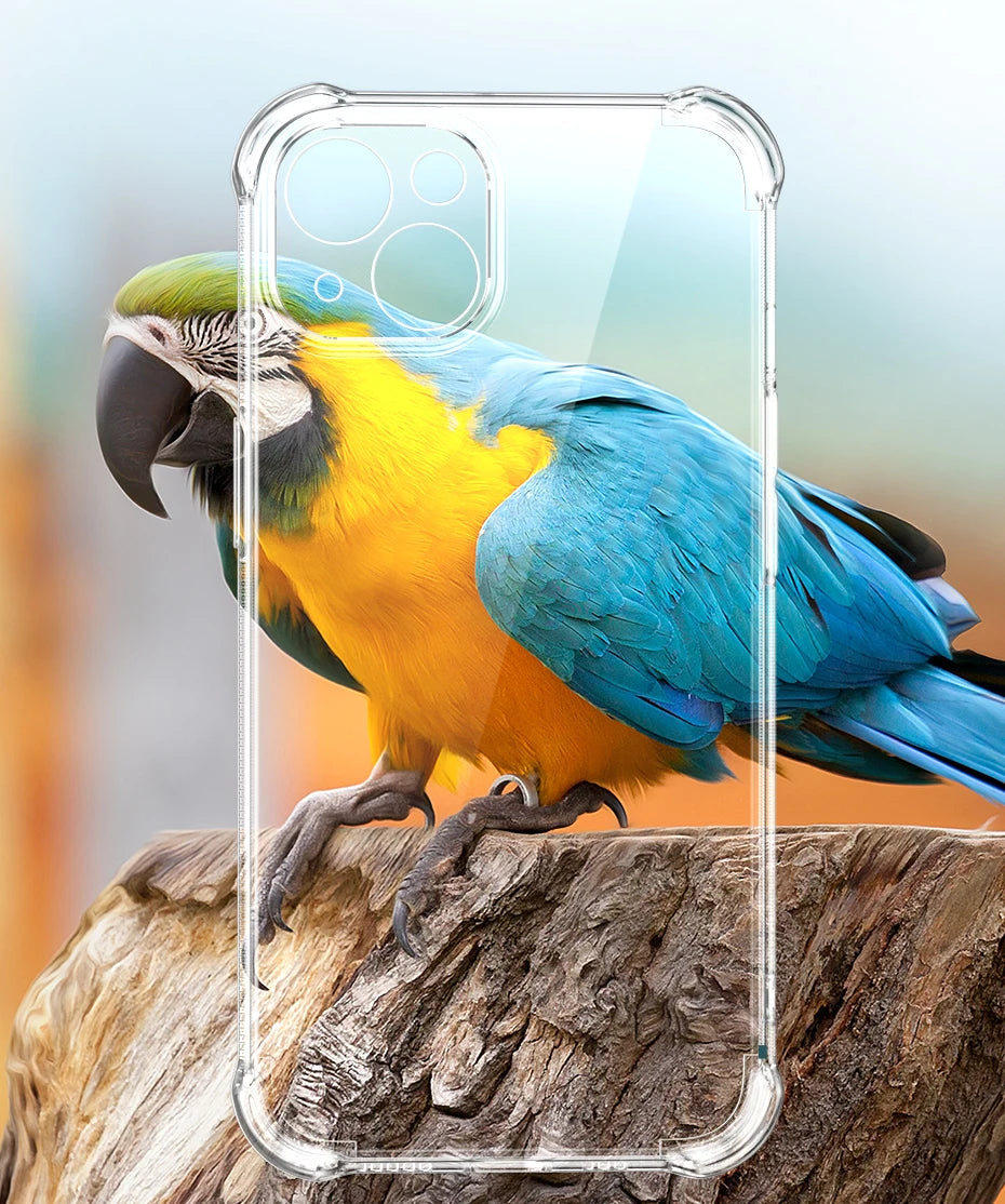 UGREEN Airbags Suojakuori iPhone 15/14/13 Pro Max - Läpinäkyvä Iskunkestävä