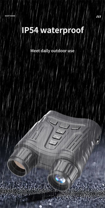 Ponbos NV2180 4K UHD Taktinen Yönäkökiikarit - 36MP Kamera, 8x Zoom, Infrapuna Metsästykseen ja Retkeilyyn