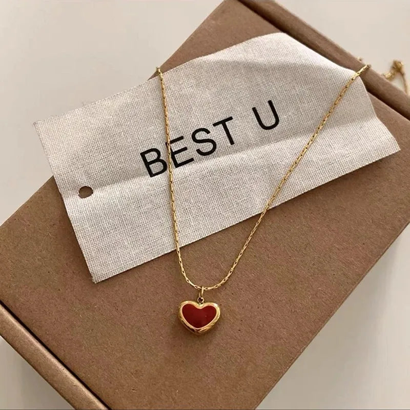 Heart pendant necklace for women
