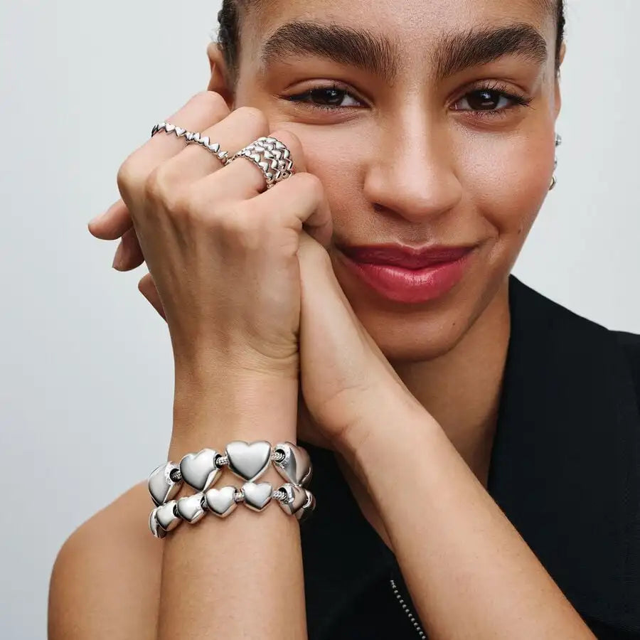 925 Hopeinen tähdenlento sormus, säädettävä, saatavana eri variaatioita