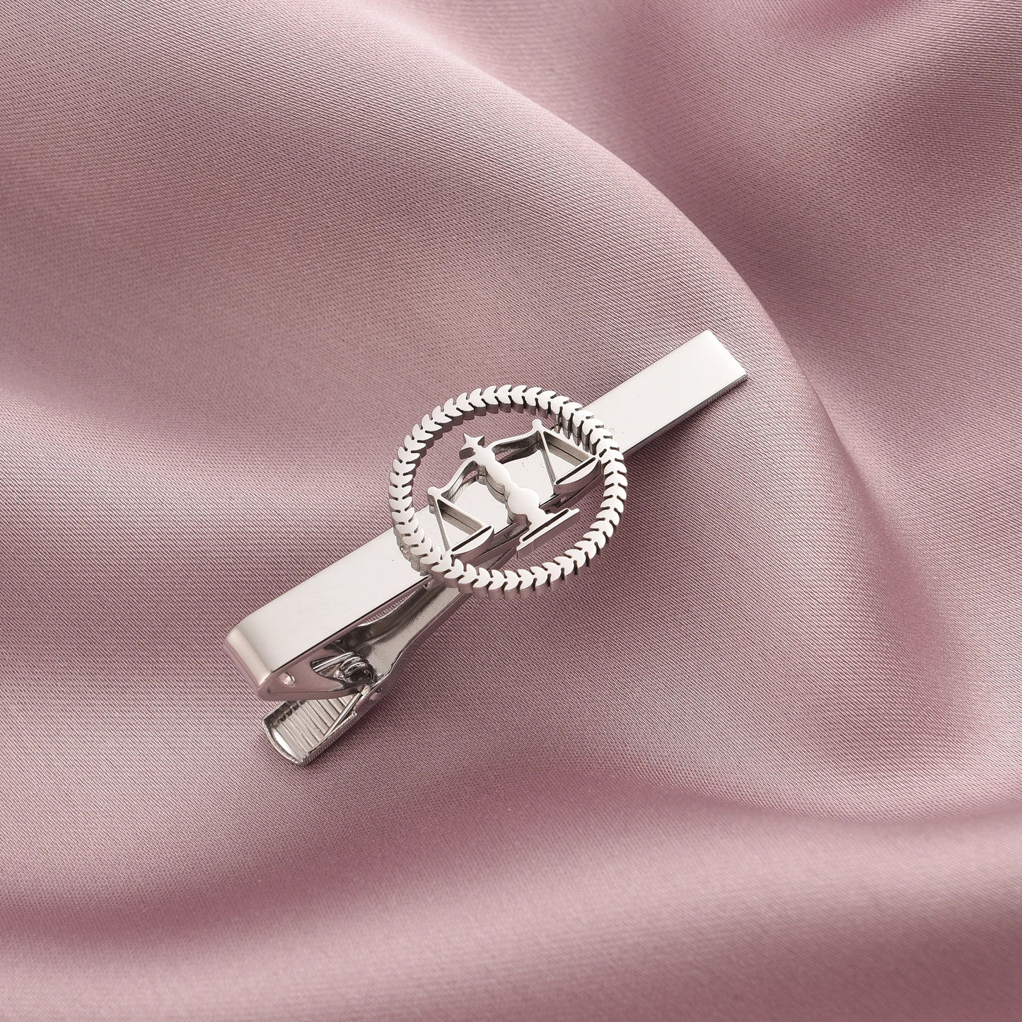Men's Lawyer Tie Clip, Scales of Justice