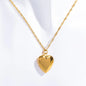 Heart-flower gold-plated album pendant, keepsake, different variations