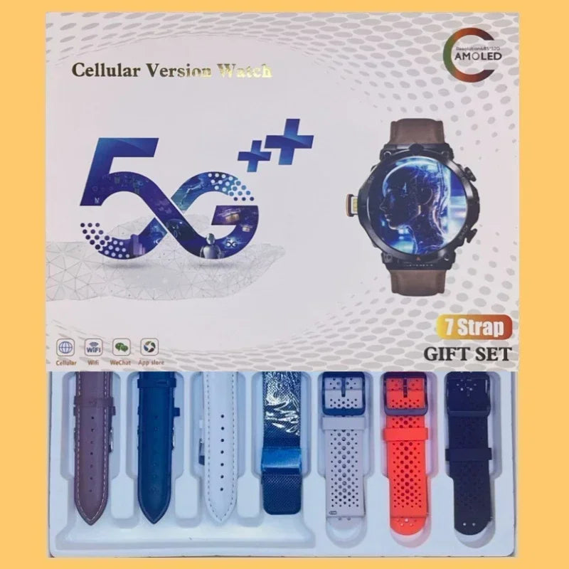 H10 4G LTE Smartwatch for Men, High-Tech, Dual Camera and Video Calls