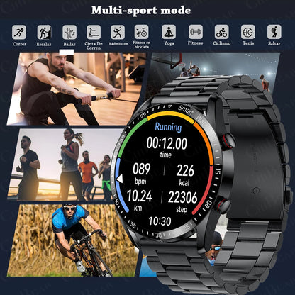 Premium Smartwatch, Bluetooth calls, versatile health tracking, fitness tracking, business design