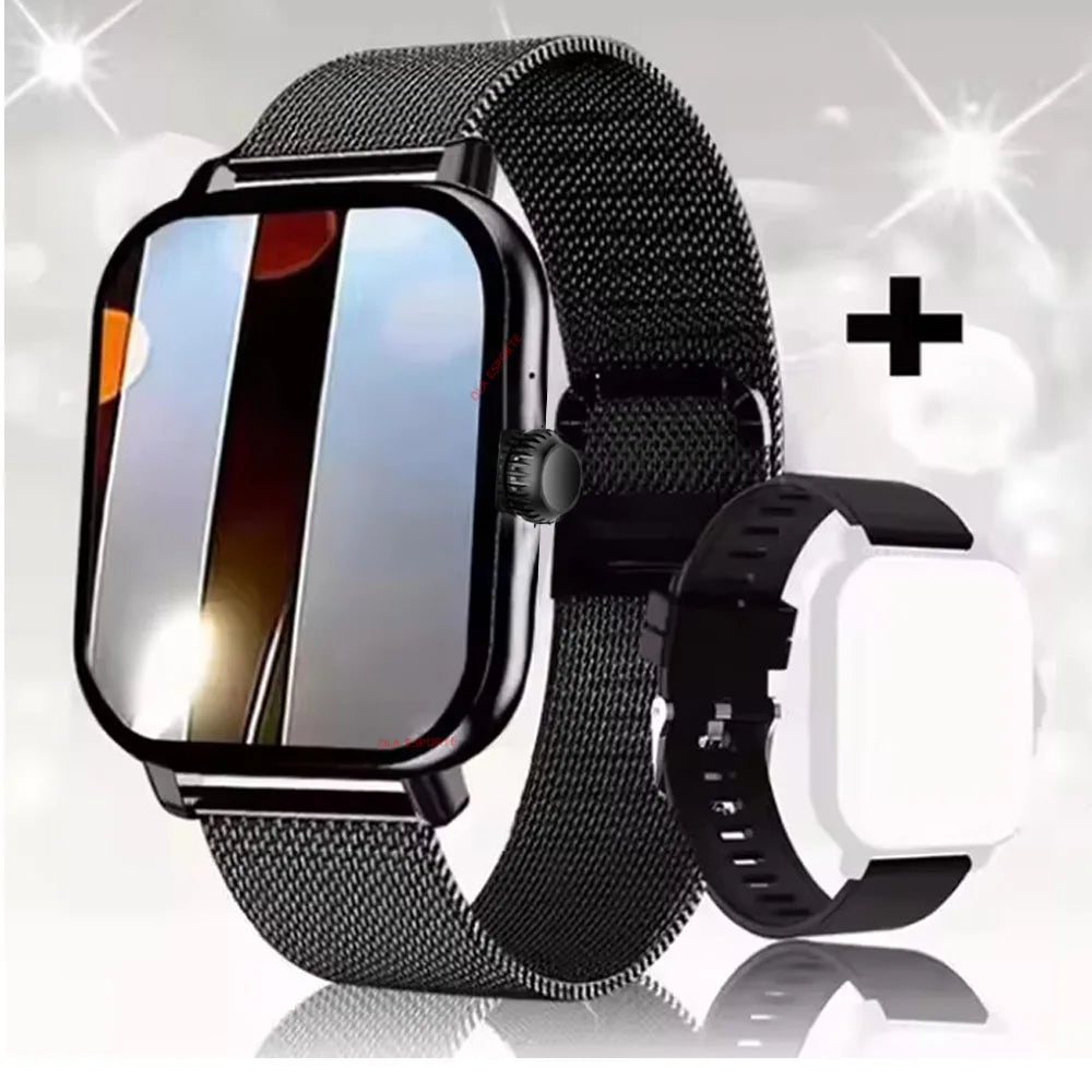 2025 Älykello 2.01" HD-näyttö – Puhelut, Viestit, Urheilutilat ja DIY-kellotaulut