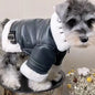 Dog winter coat with fur collar, for small dogs