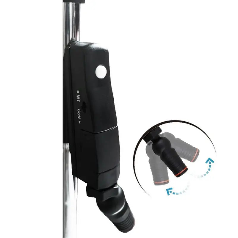 Adjustable golf putter laser aiming aid for putting line correction