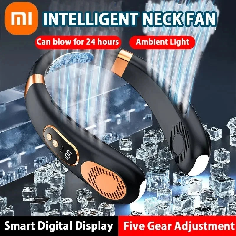 Xiaomi 8000mAh Kaulatuuletin – Kannettava, siivitön ja hiljainen LED-näytöllä, saatavana eri värejä