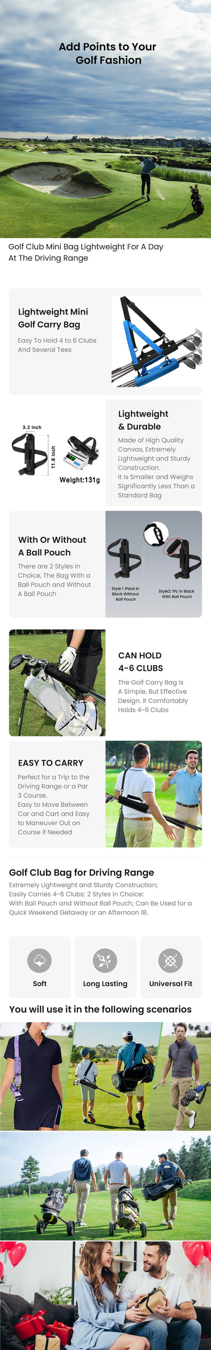 Golf club bag, mini size