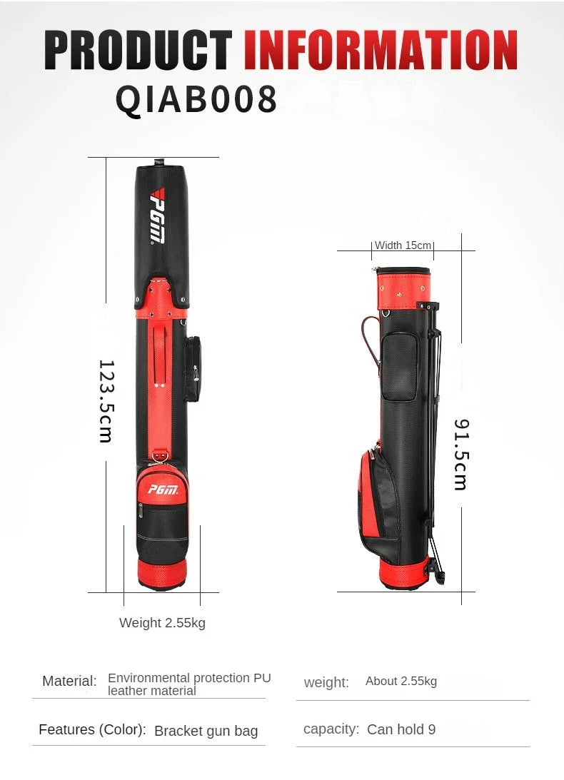 PGM QIAB008 golf bag, lightweight rack bag for 9 clubs, for men and women