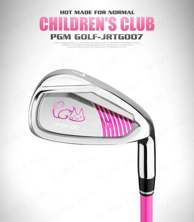PGM Kids Golf Club Set for ages 3-12, practice set for boys and girls