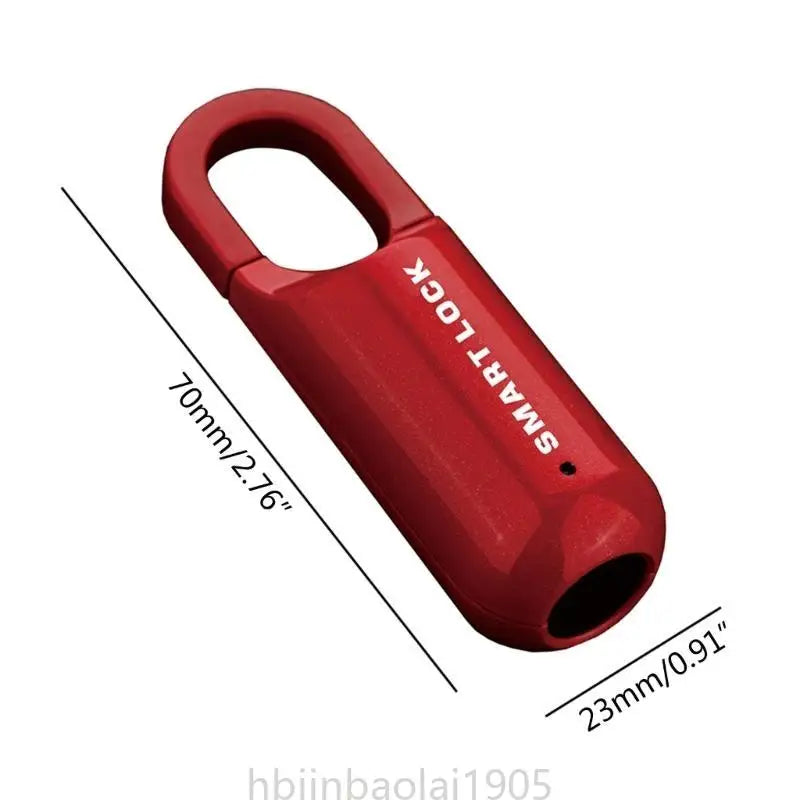 E74E Sormenjälkilukko - USB-ladattava Riippulukko Laukkuun & Matkalaukkuun