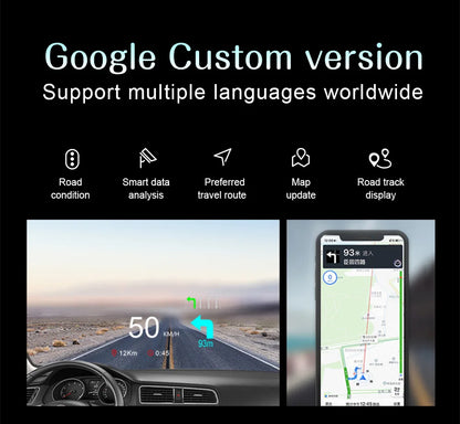 C1 HUD Head-Up Display - OBD2 GPS Navigointi Tuulilasiprojektori Autoon