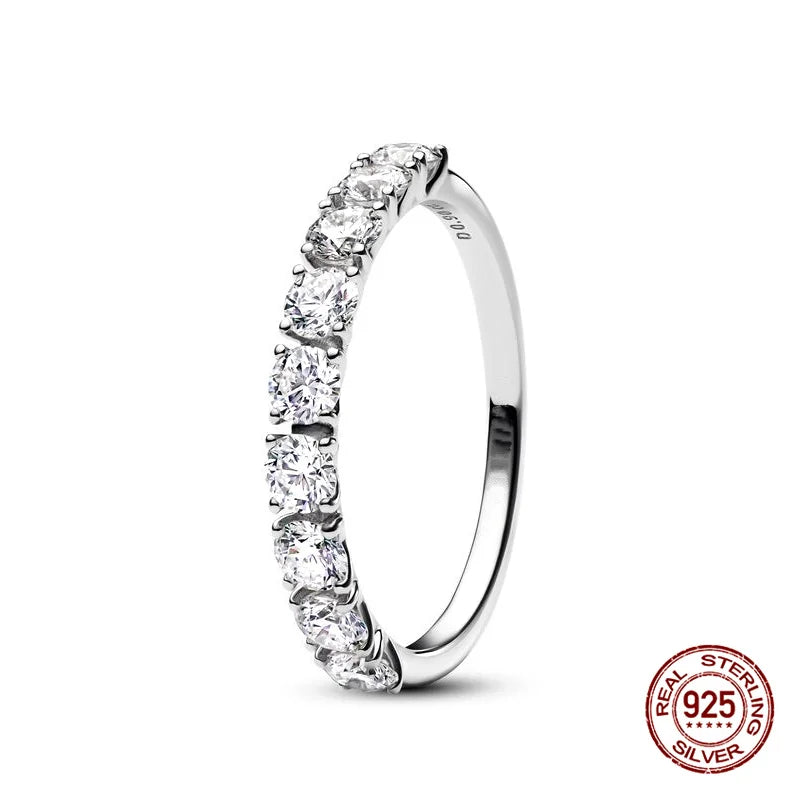 925 Hopeinen tähdenlento sormus, säädettävä, saatavana eri variaatioita