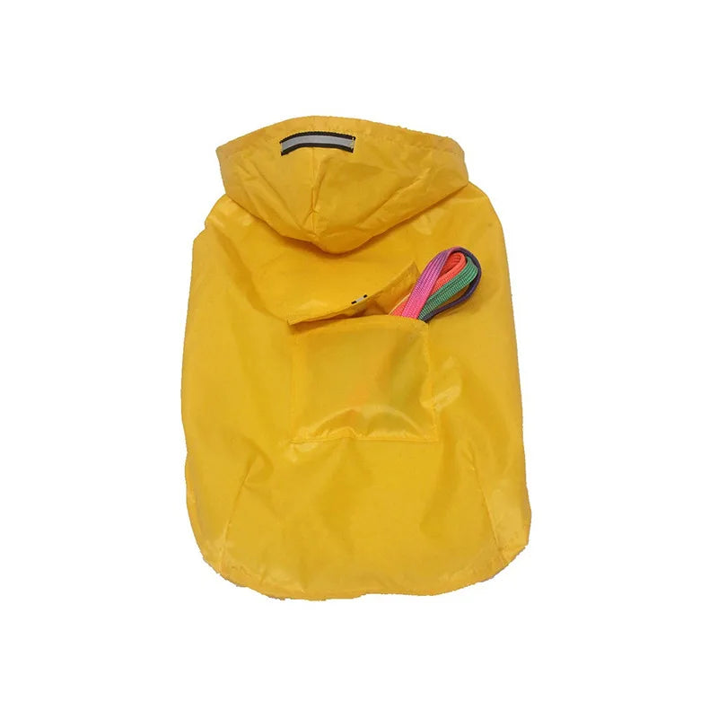 Dog raincoat, waterproof hoodie with reflective stripes, all sizes available