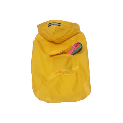 Dog raincoat, waterproof hoodie with reflective stripes, all sizes available
