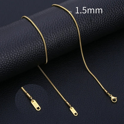 HIYEE Snake Chain Necklace for Pendants