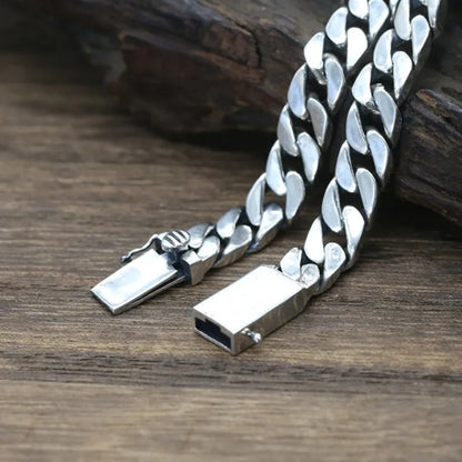 Miami Cuban Chain bracelet for men, high quality silver plating