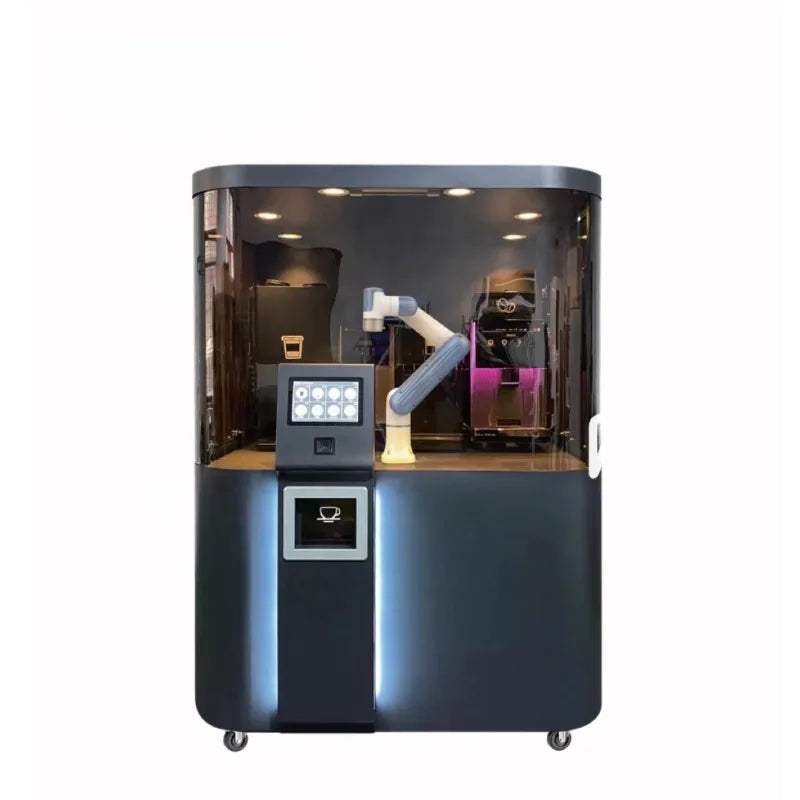 Fully automatic smart coffee machine, robotic arm, self-service