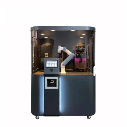 Fully automatic smart coffee machine, robotic arm, self-service