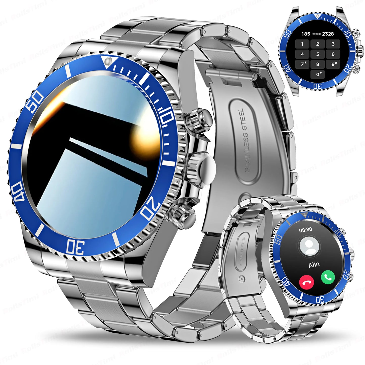 Smartwatch with the latest technology, AMOLED 1.3" and GPS exercise tracking, New 2025