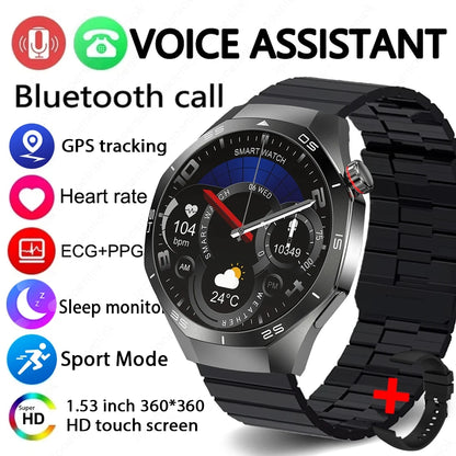 GT5 Pro GPS Smartwatch with AMOLED display, NFC payment function, health tracking