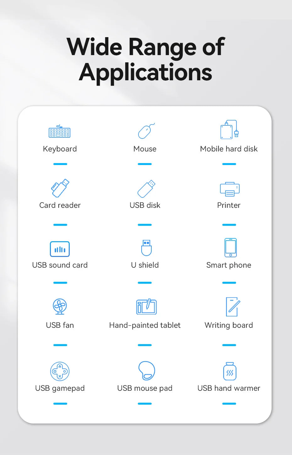 Vention USB 3.0 Hub 4 Porttia - Ohut Nopea Jakaja MacBook, PC & Laptop