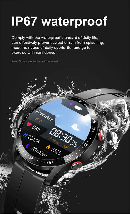 Premium Smartwatch, Bluetooth calls, versatile health tracking, fitness tracking, business design