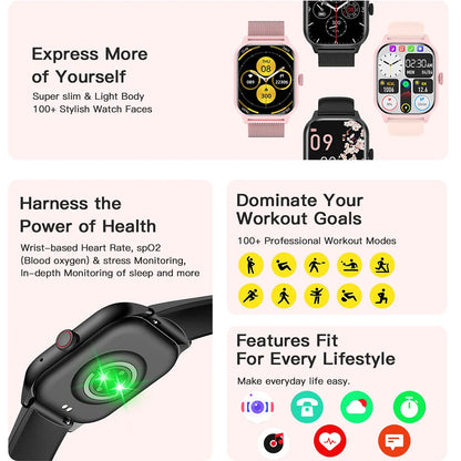 LEMFO LT10 smartwatch, fitness tracker, sports modes