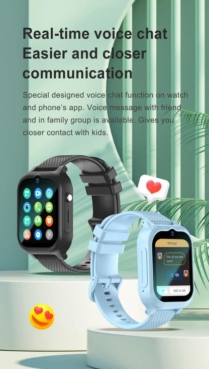 Kids Smartwatch 4G GPS, Video Calls, Wifi Location, SOS Emergency Button
