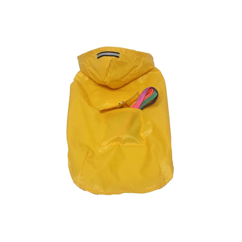 Dog raincoat, waterproof hoodie with reflective stripes, all sizes available