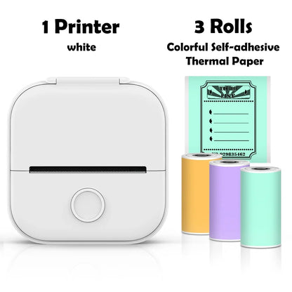 Phomemo T02 mini thermal printer, wireless pocket printer for labels
