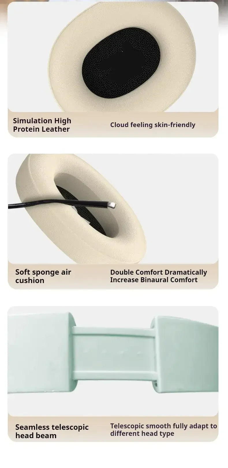 Langattomat Bluetooth-kuulokkeet Over-Ear – HiFi Stereo, HD-mikrofoni, TF/AUX – Pinkki