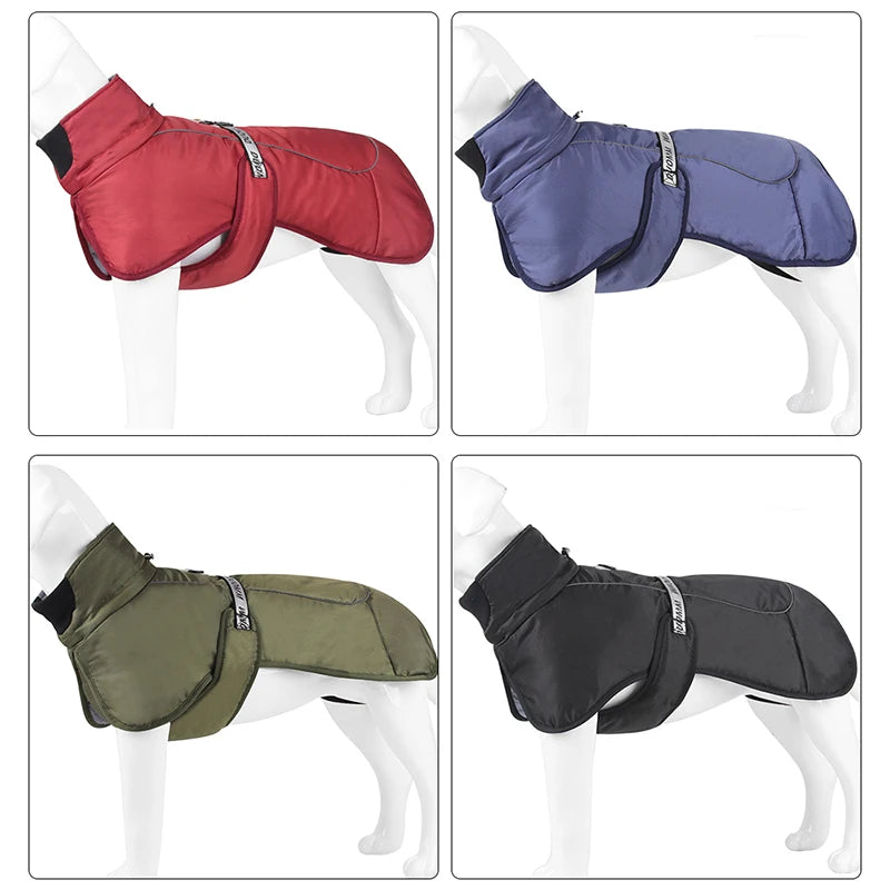 Dog winter coat for large dogs, warm and windproof