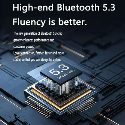 T2 Langattomat Bluetooth-kuulokkeet - Läpinäkyvä HiFi LED-näytöllä