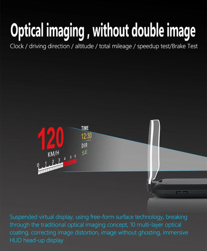 C1 HUD Head-Up Display - OBD2 GPS Navigointi Tuulilasiprojektori Autoon