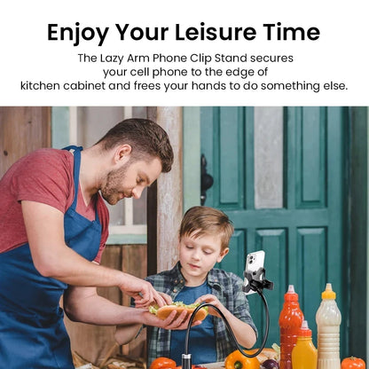 Universaali Puhelimen Pidike - Säädettävä Lazy Stand Livestreamiin & Selfiehin