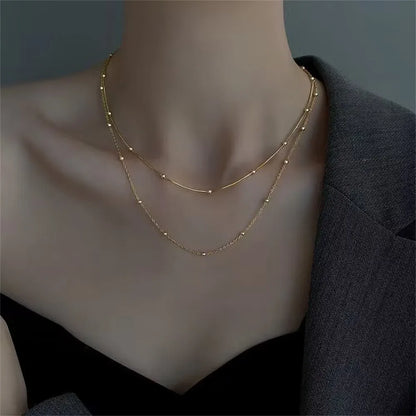 Vintage gold punk necklace for women, available in different variations