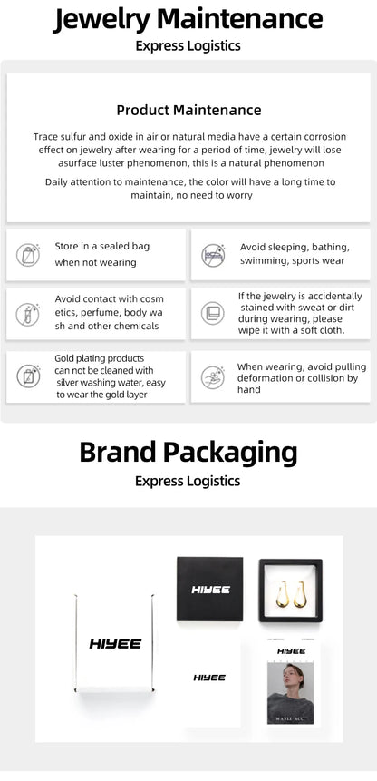 HIYEE Snake Chain Necklace, Classic Unisex Design