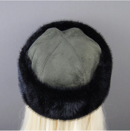 Women's luxury mink fur hat, available in different variations