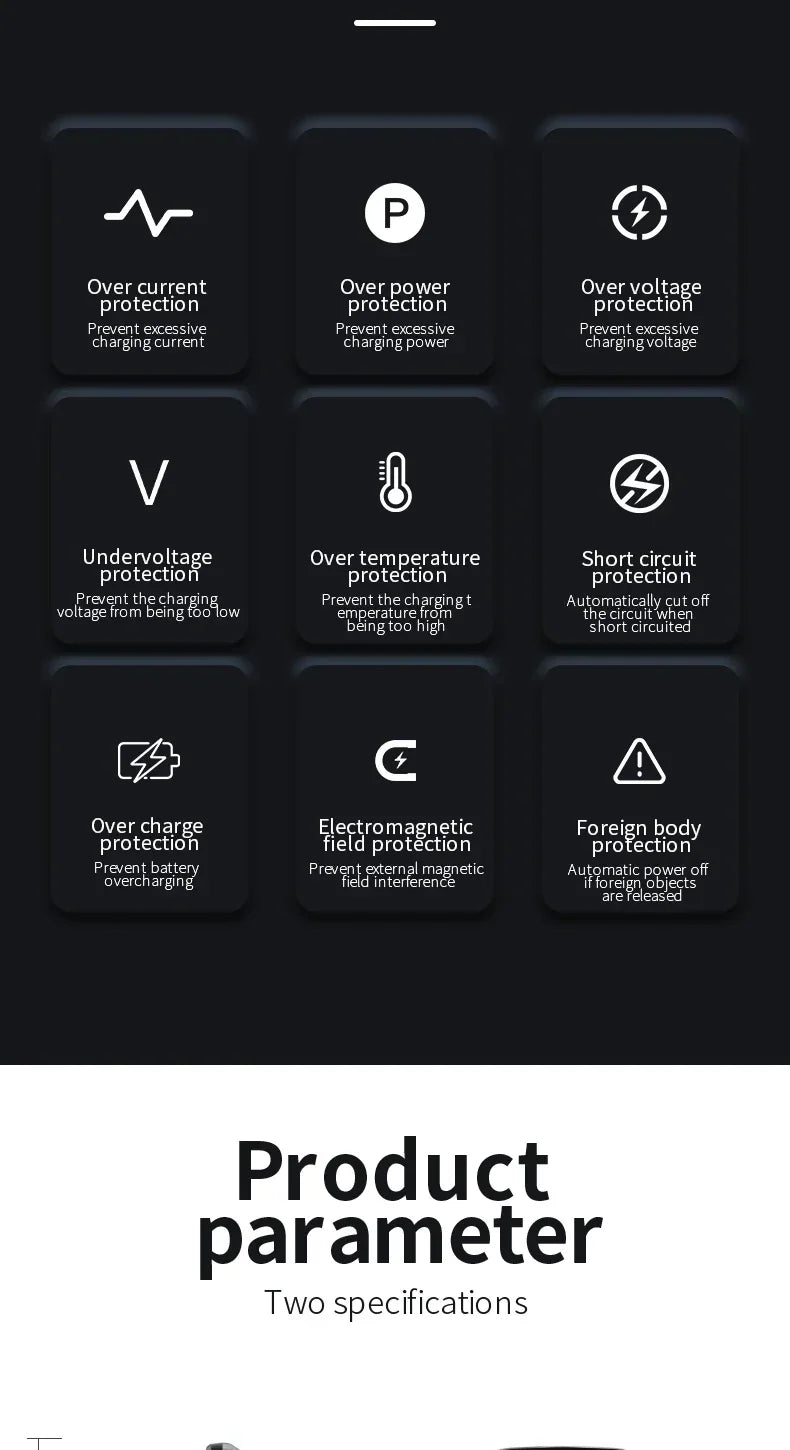 VIKEFON Langaton Autolaturi Magneettinen - Automaattinen Pikalataus iPhone & Samsung