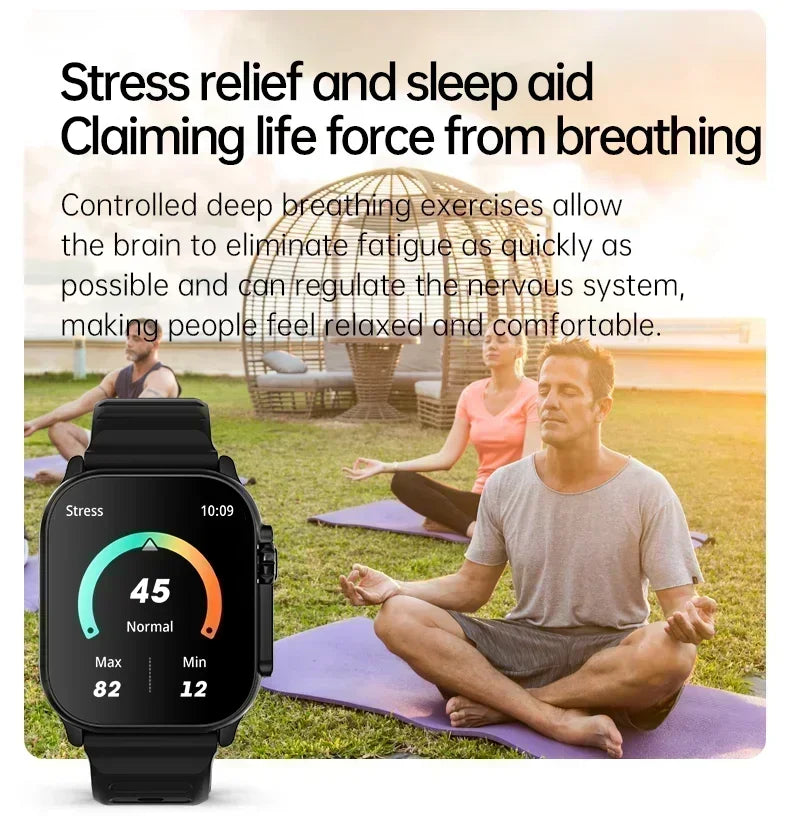 Smart Watch 9 Ultra Gen 2 - NFC Älykello 2.2" Näytöllä, Bluetooth-Puhelut, Fitness-Seuranta - Harmaa