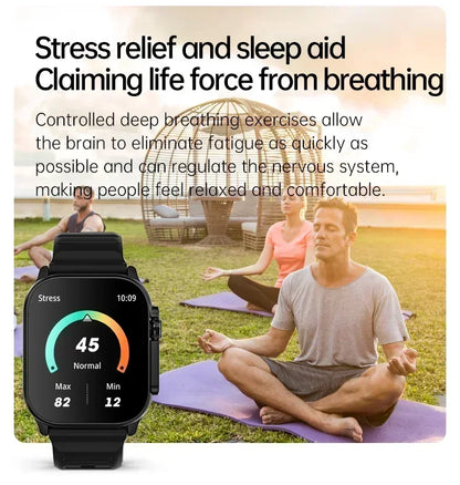 Smart Watch 9 Ultra Gen 2 - NFC Älykello 2.2" Näytöllä, Bluetooth-Puhelut, Fitness-Seuranta - Harmaa