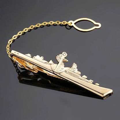 Men's tie pin, airplane, ship, machine gun, guitar, various designs
